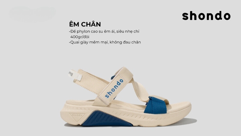 Chọn sandal chất liệu êm ái