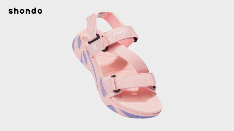 Sandal nữ đi học F8M hồng tím