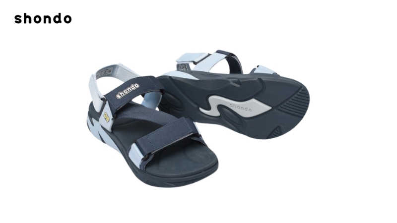 Sandal nữ đi học F8M xanh đen xanh tím