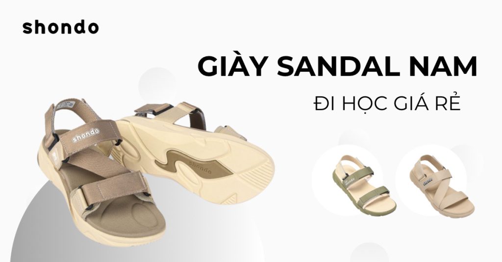 Top mẫu sandals nam đi học giá tốt, chất lượng