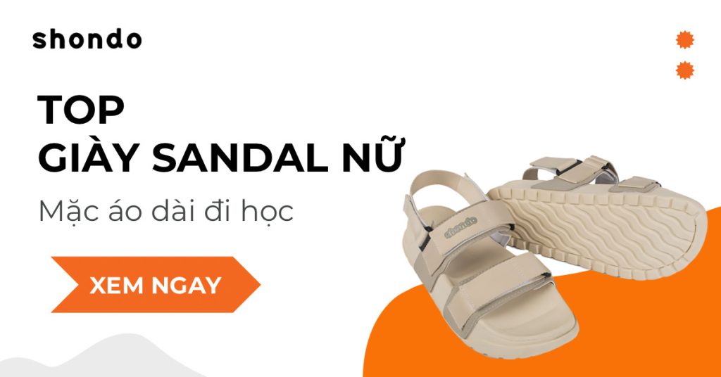 Top mẫu giày sandals nữ mặc áo dài đi học đẹp, hack dáng