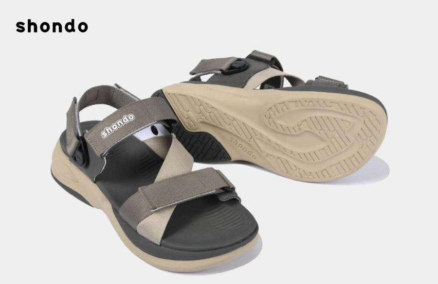 Sandal hot nhất đế cao F8B be xám