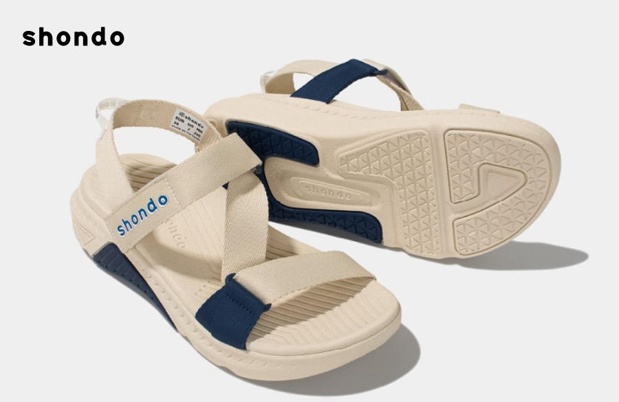 Sandal đi học F7R be phối xanh dương dành cho giới trẻ