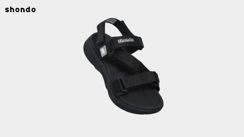 Sandal quai hậu Hàn Quốc F8M full đen v2