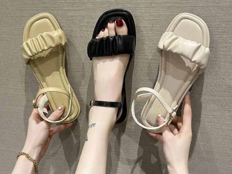 Sandal kiểu dáng Hàn Quốc đế bệt