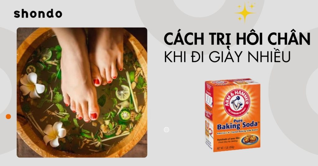 cách trị hôi chân khi mang giày nhiều