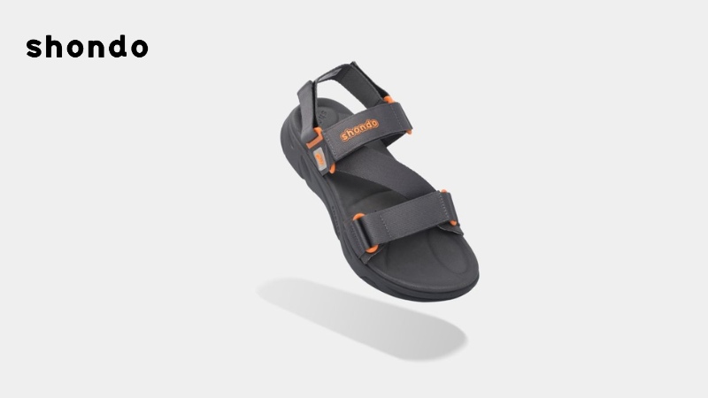 Sandal nam nữ F8M xám đậm