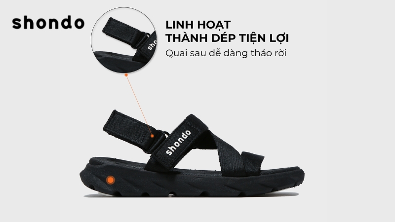 Dép sandal mang lại cảm giác thoải mái và tiện ích