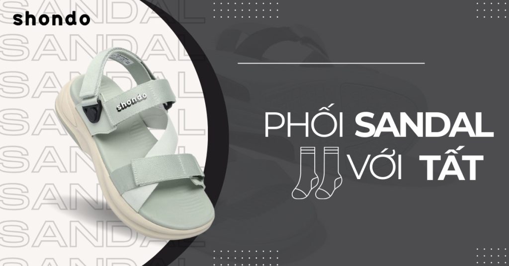 phối sandal với tất