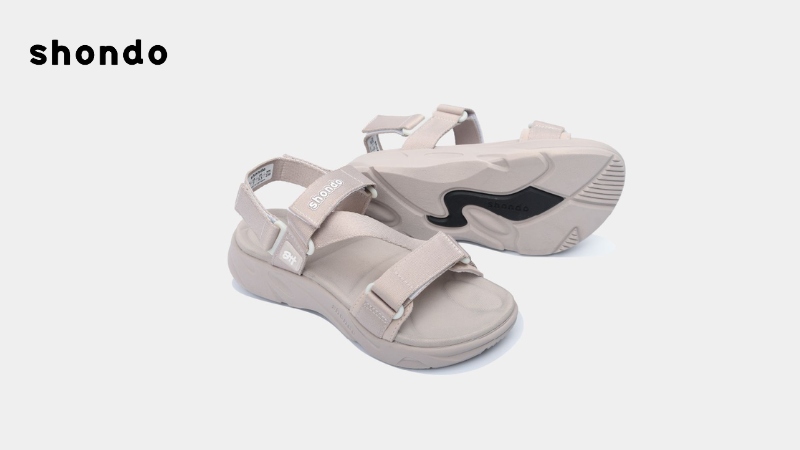 Sandal nữ F8M nâu không hôi chân có đế Phylon nhập khẩu Hàn Quốc