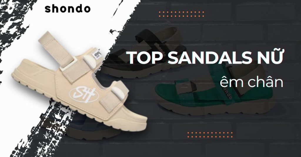 top sandal nữ mang êm chân