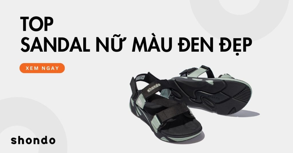 top mẫu sandal nữ màu đen