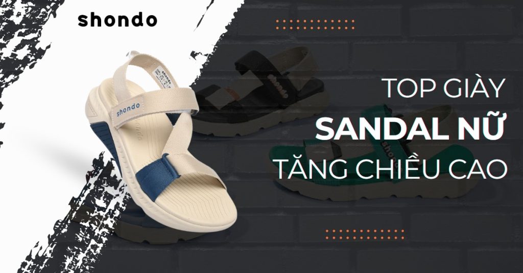 top sandal nữ tăng chiều cao