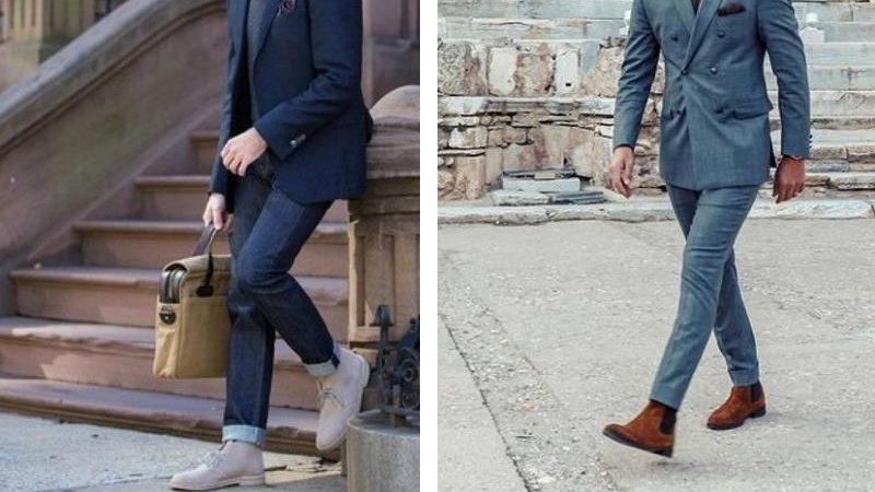 Áo blazer tạo vẻ lịch lãm khi phối cùng giày cổ cao