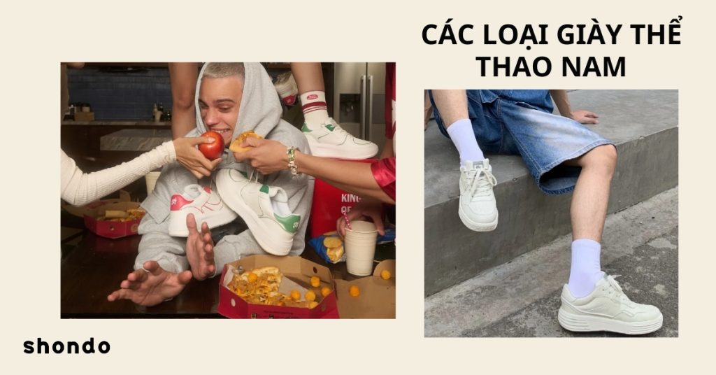 các loại giày thể thao nam