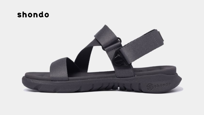 Mẫu sandal nam F6S quai hậu xoay full xám đậm