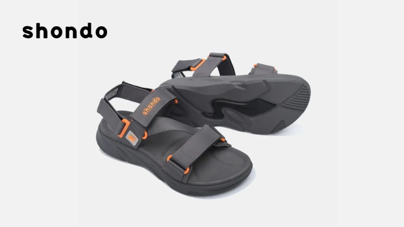 Sandal nam nữ F8M xám đậm phù hợp cho cả nam và nữ