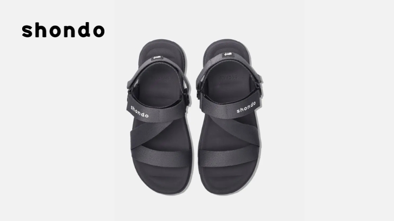 Sandal nam nữ F6S quai hậu xoay full xám đậm của Shondo