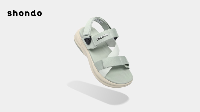 Sandal F8B quai hậu xoay với thân và đế giày nhẹ, êm ái