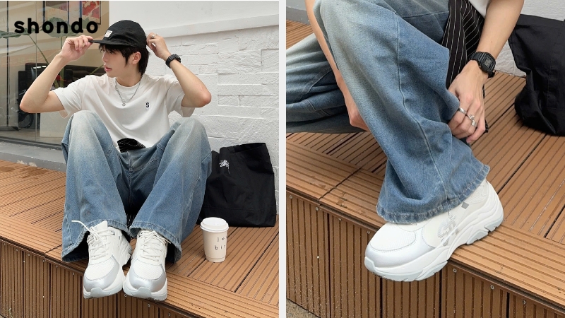 Mặc quần jean mang giày gì cho nam? Phối giày sneaker với quần jean nam