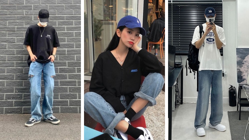 Phối đồ mũ lưỡi trai phong cách Streetwear