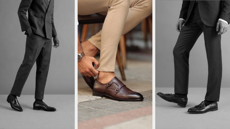 Giày Monk Strap kết hợp cùng quần tây