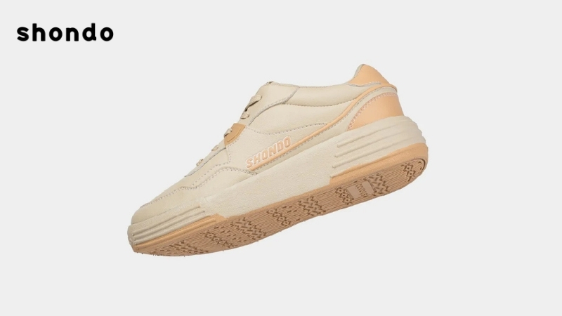 Genuine shoes have delicate seams and sharp logos