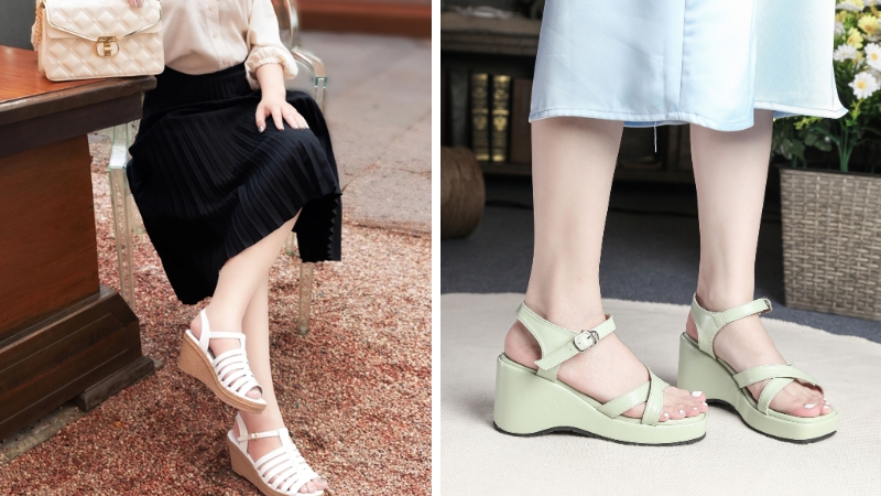 Choose a dress that matches your shoes to create harmony.
