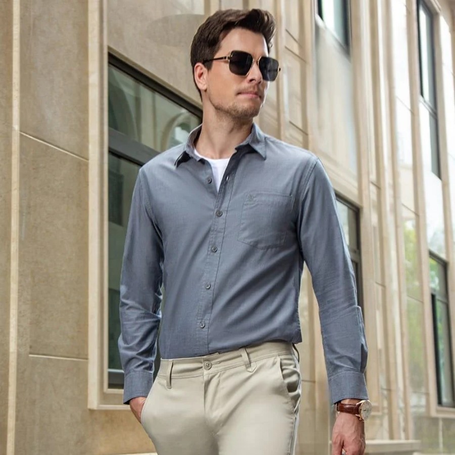 Tet outfit combination of pants and shirt for men