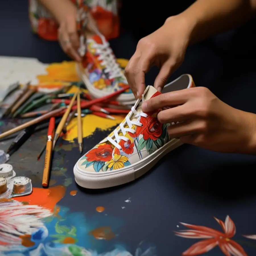 Start working on ideas for custom shoes