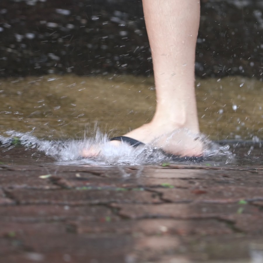 Do not leave shoes in wet places for too long