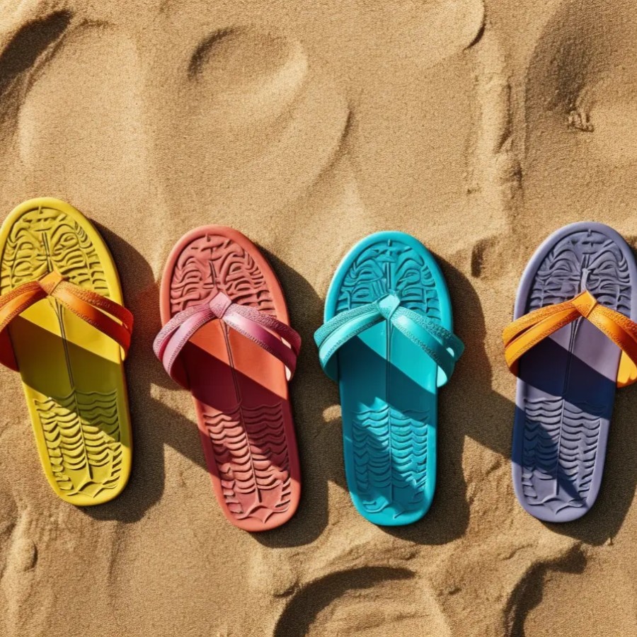 How to deodorize rubber slippers by drying them in a cool place