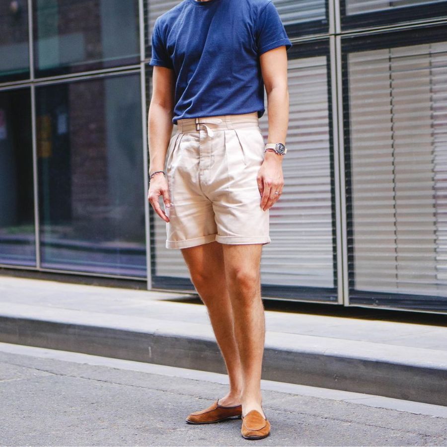 Shorts with loafers