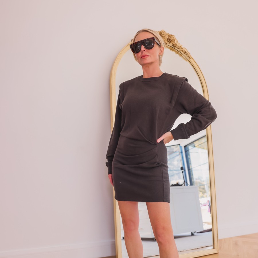 Wool dress and ankle boots