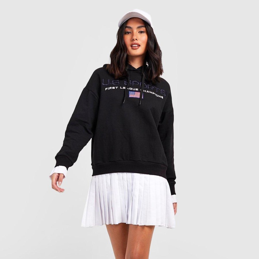 Hoodie and pleated skirt