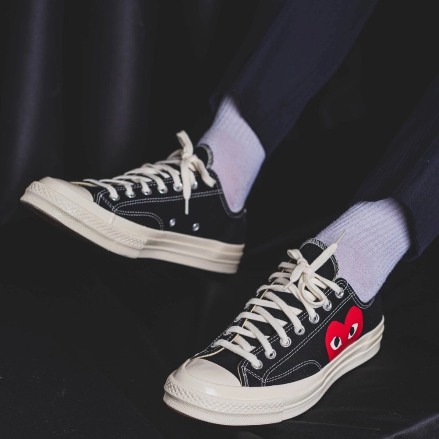 Converse Comme des Garçons Play x Chuck 70 Low Black White Shoes