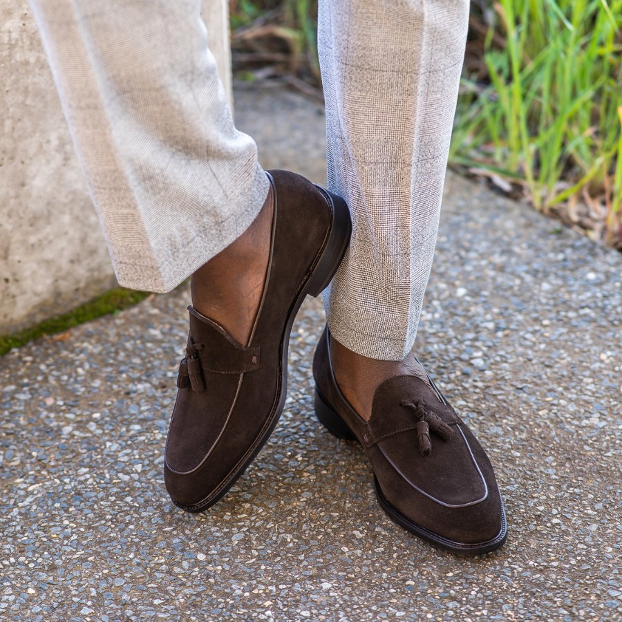 Short socks with loafers