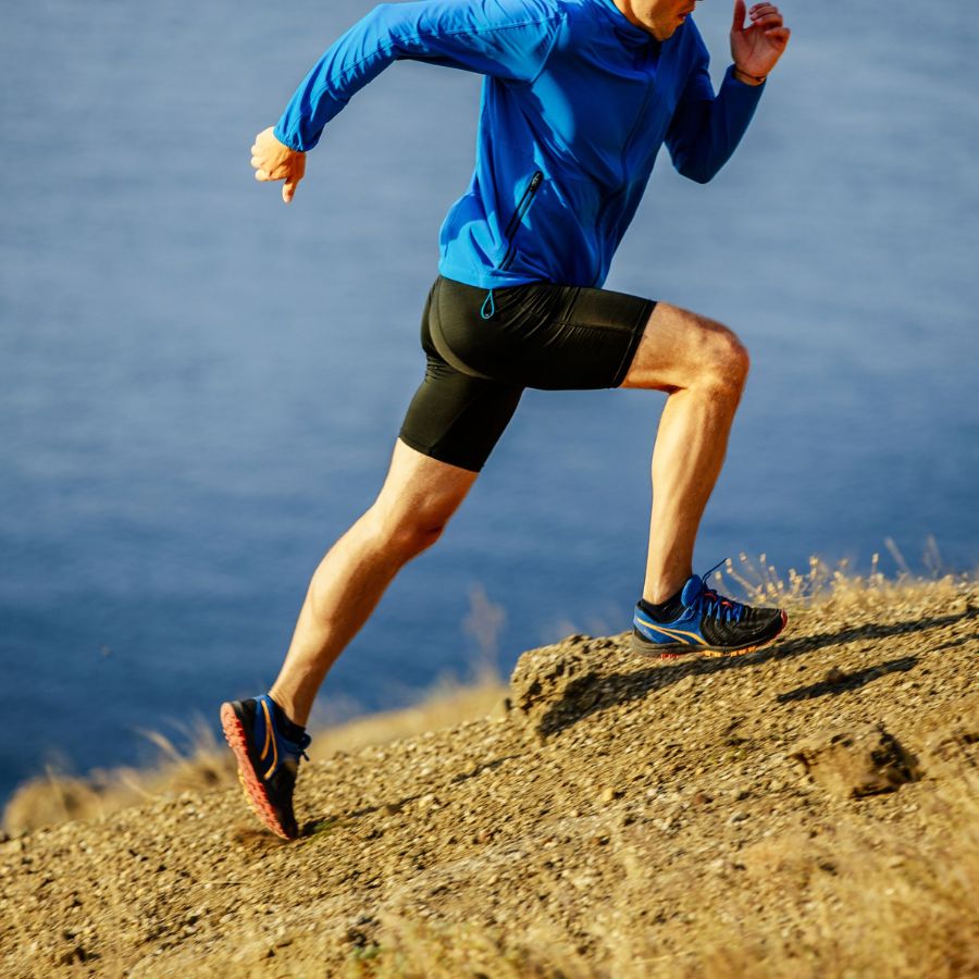 Combine sprinting and hill running