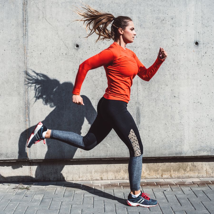 Correct running posture