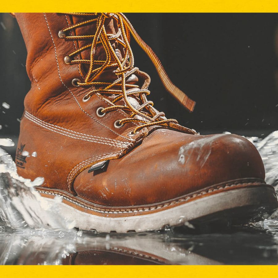 Waterproof leather shoes