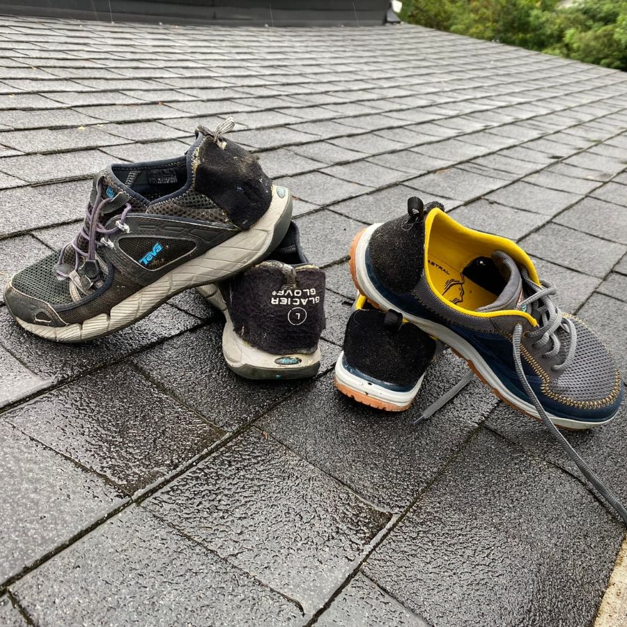 Let shoes dry naturally